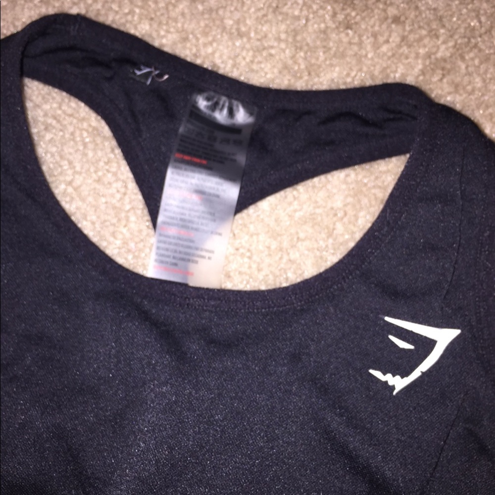Gymshark Seamless Energy Black Crop top